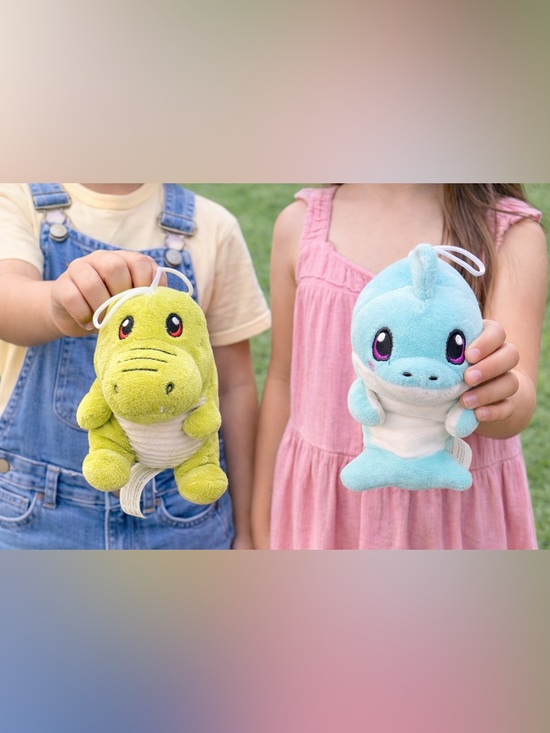 Other - Cute Plush Dolphin & Alligator - Green & Light Blue